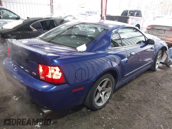 2003 Ford Mustang SVT Cobra with VIN 1FAFP48Y63F406945, listed as a IAAI auction lot 41395018 with 94,459 mi miles. Bid and sale history available at carsss.com. Image 4.