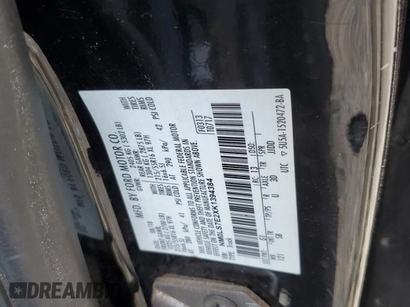 2019 Ford Transit Connect XL with VIN NM0LS7E2XK1394384, listed as a Copart auction lot 65695025 with Not provided miles and Non repairable. Bid and sale history available at DreamBid. Image 13.