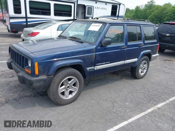 2001 Jeep Cherokee Sport with VIN 1J4FT48S01L604740, listed as a IAAI auction lot 42440685 with 198,284 mi miles and . Bid and sale history available at DreamBid. Image 2.
