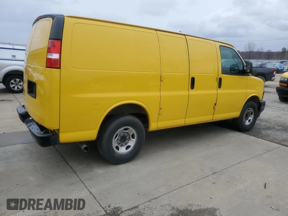 2020 Chevrolet Express Cargo Van with VIN 1GCWGAFP6L1225702, listed as a Copart auction lot 44779565 with 161,925 mi miles and Clean Title. Bid and sale history available at carsss.com. Image 3.
