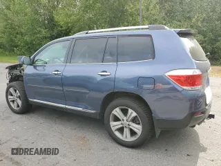 2013 Toyota Highlander Limited with VIN 5TDDK3EHXDS260419, listed as a Copart auction lot 60664025 with 76,962 mi miles and Salvage title. Bid and sale history available at DreamBid. Image 2.