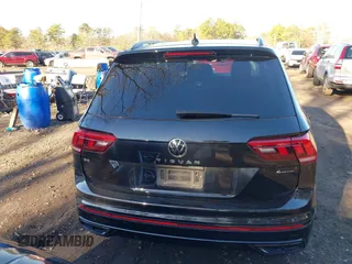 2022 Volkswagen Tiguan SE R-Line Black with VIN 3VV8B7AX2NM029751, listed as a IAAI auction lot 41597468 with 29,674 mi miles and . Bid and sale history available at DreamBid. Image 16.
