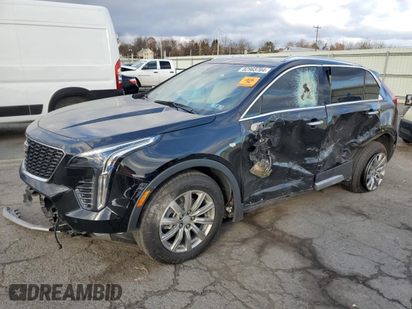 2021 Cadillac XT4 AWD Premium Luxury with VIN 1GYFZDR4XMF016846, listed as a Copart auction lot 82963704 with 44,063 mi miles and Salvage Title. Bid and sale history available at carsss.com. Image 1.
