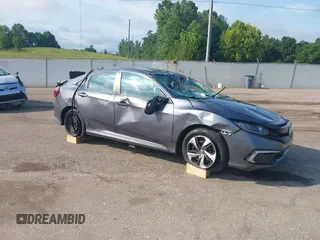 2019 Honda Civic Sedan LX with VIN 19XFC2F66KE028596, listed as a IAAI auction lot 39898537 with 188,380 mi miles. Bid and sale history available at carsss.com. Image 1.