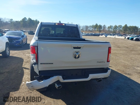 2024 Ram 1500 Big Horn with VIN 1C6SRFFT1RN142853, listed as a IAAI auction lot 41722121 with 16,566 mi miles and . Bid and sale history available at DreamBid. Image 16.