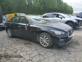 2018 Infiniti Q50 2.0t LUXE with VIN JN1CV7AP7JM241330, listed as a Copart auction lot 53033155 with 155,388 mi miles and Clean Title. Bid and sale history available at carsss.com. Image 4.