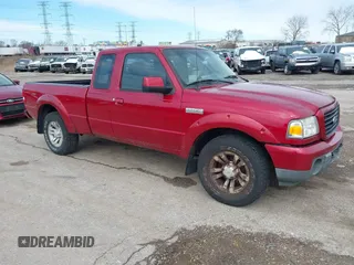 2009 Ford Ranger XLT with VIN 1FTZR45E69PA36126, listed as a IAAI auction lot 41822439 with 160,947 mi miles. Bid and sale history available at carsss.com. Image 1.