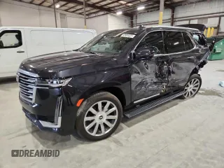 2022 Cadillac Escalade RWD Premium Luxury Platinum with VIN 1GYS3DKL1NR215933, listed as a Copart auction lot 62893325 with Not provided miles and Salvage title. Bid and sale history available at DreamBid. Image 1.
