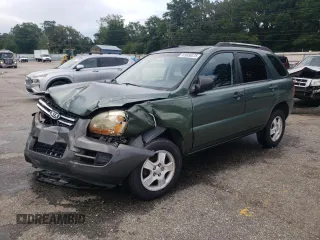 2006 Kia Sportage LX with VIN KNDJF724667228967, listed as a Copart auction lot 61650375 with 151,558 mi miles and Salvage title. Bid and sale history available at DreamBid. Image 1.