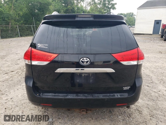 2011 Toyota Sienna XLE with VIN 5TDDK3DC8BS020059, listed as a Copart auction lot 62954985 with 219,974 mi miles and Salvage title. Bid and sale history available at DreamBid. Image 6.
