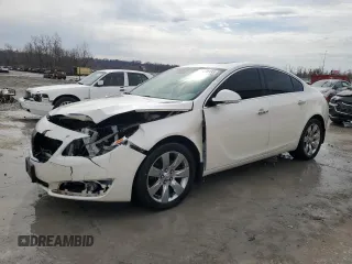 2014 Buick Regal Premium I with VIN 2G4GP5EX6E9202122, listed as a Copart auction lot 47023135 with 128,687 mi miles and Salvage Title. Bid and sale history available at DreamBid. Image 1.