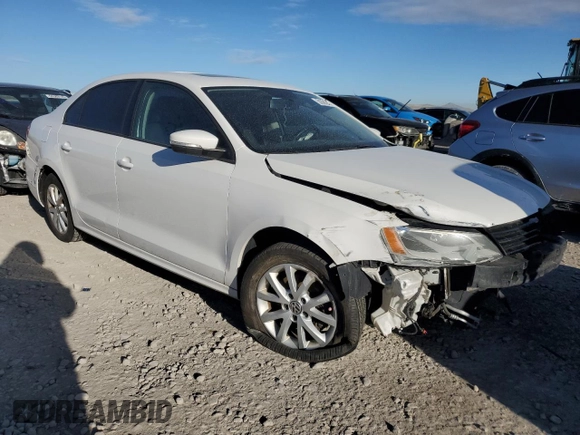 2012 Volkswagen Jetta Sedan SE w/Convenience & Sunroof with VIN 3VWDX7AJ8CM423579, listed as a Copart auction lot 50380295 with 0 mi miles and Salvage Title. Bid and sale history available at carsss.com. Image 4.