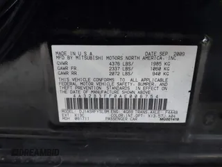 2010 Mitsubishi Galant ES with VIN 4A32B3FF0AE006754, listed as a IAAI auction lot 41265041 with 151,091 mi miles. Bid and sale history available at carsss.com. Image 9.