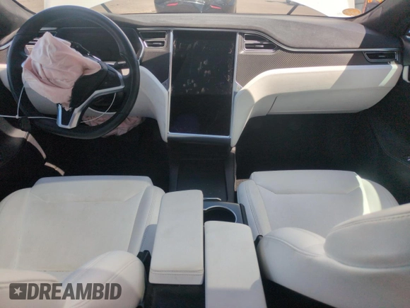 2017 Tesla Model S 100D with VIN 5YJSA1E29HF186222, listed as a Copart auction lot 55060935 with Not provided miles and Salvage title. Bid and sale history available at DreamBid. Image 8.