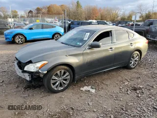 2012 Infiniti M with VIN JN1AY1AR2CM580366, listed as a Copart auction lot 79254314 with 156,109 mi miles and Salvage title. Bid and sale history available at DreamBid. Image 1.