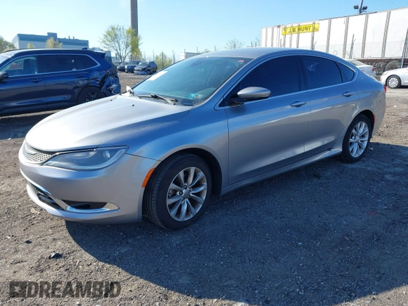 2015 Chrysler 200 C with VIN 1C3CCCCB7FN583055, listed as a IAAI auction lot 42062923 with 105,810 mi miles. Bid and sale history available at carsss.com. Image 16.