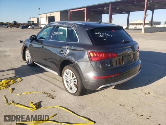2018 Audi Q5 Premium Plus with VIN WA1BNAFY7J2204890, listed as a Copart auction lot 65254672 with 66,995 mi miles. Bid and sale history available at carsss.com. Image 3.