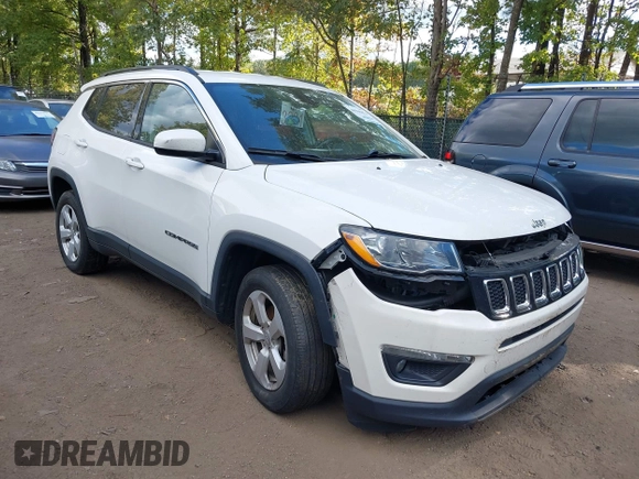 2020 Jeep Compass Latitude z VIN 3C4NJDBB9LT150382, wystawiony jako IAAI lot #40566479 z przebiegiem 64 336 mil mil oraz . Historia ofert i sprzedaży dostępna na DreamBid. Obrazek 1.