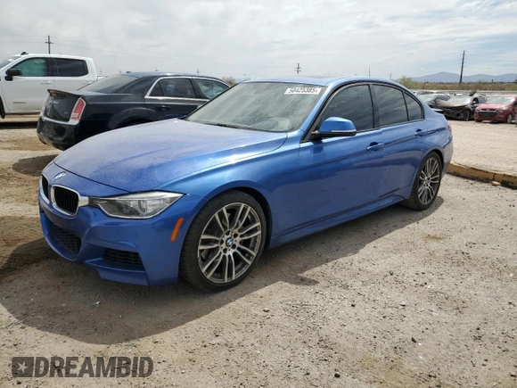 2013 BMW 3 Series 335i with VIN WBA3A9C54DF077900, listed as a Copart auction lot 50425385 with 86,621 mi miles and Salvage Title. Bid and sale history available at carsss.com. Image 1.