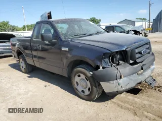 2005 Ford F-150 XL with VIN 1FTRF12W85NB33192, listed as a Copart auction lot 57240225 with 104,331 mi miles and Salvage title. Bid and sale history available at DreamBid. Image 4.