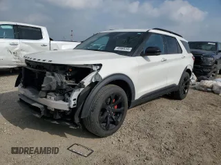 2022 Ford Explorer ST with VIN 1FM5K8GC7NGC52286, listed as a Copart auction lot 48969295 with 53,898 mi miles and Salvage Title. Bid and sale history available at carsss.com. Image 1.