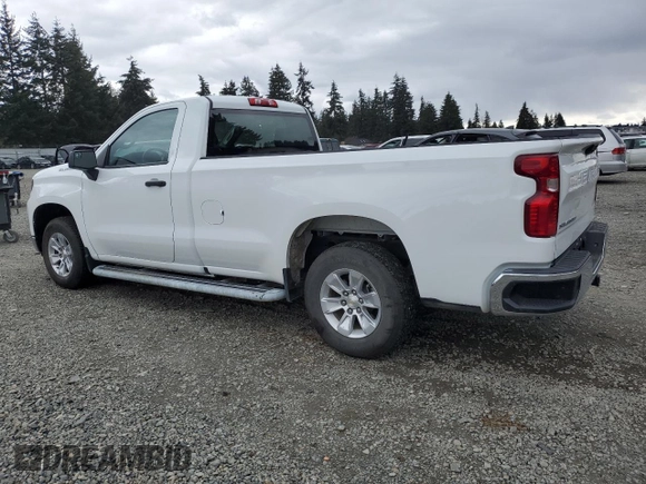 2023 Chevrolet Silverado 1500 Work Truck with VIN 3GCNAAED9PG332707, listed as a Copart auction lot 49746465 with 7,017 mi miles and Clean Title. Bid and sale history available at carsss.com. Image 2.