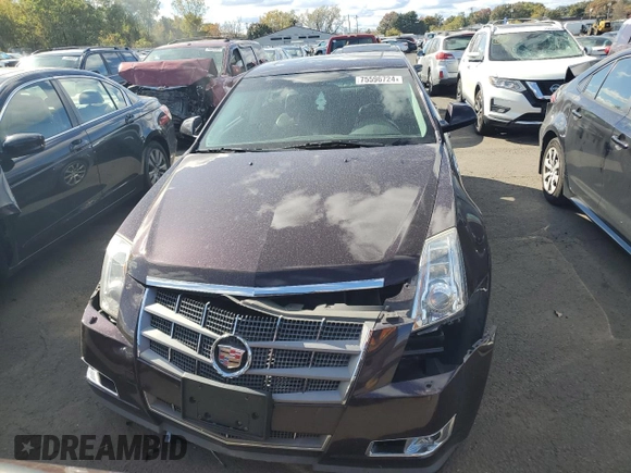 2008 Cadillac CTS AWD w/1SB with VIN 1G6DT57V780185329, listed as a Copart auction lot 75596724 with 122,387 mi miles and Salvage Title. Bid and sale history available at carsss.com. Image 5.