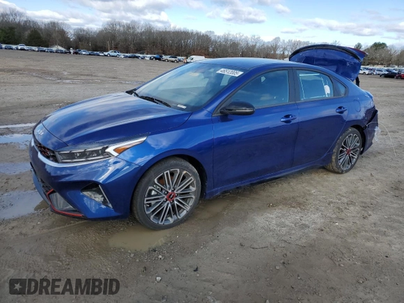 2024 Kia Forte GT with VIN 3KPF44AC7RE797706, listed as a Copart auction lot 46512005 with 2,259 mi miles and Salvage Title. Bid and sale history available at carsss.com. Image 1.