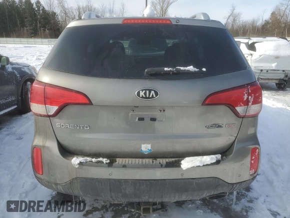 2014 Kia Sorento LX with VIN 5XYKTCA66EG522301, listed as a Copart auction lot 42688935 with 164,560 mi miles and Salvage Title. Bid and sale history available at carsss.com. Image 6.