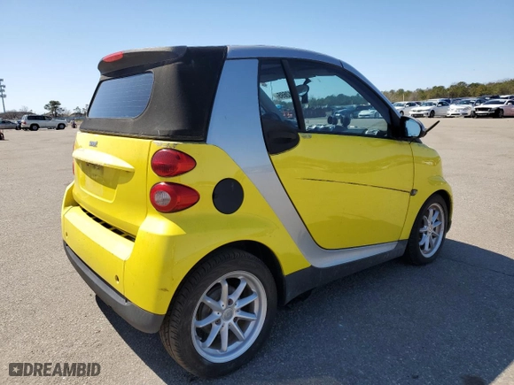 2008 Smart fortwo Passion with VIN WMEEK31X58K124103, listed as a Copart auction lot 51412695 with 16,216 mi miles and Salvage Title. Bid and sale history available at carsss.com. Image 3.