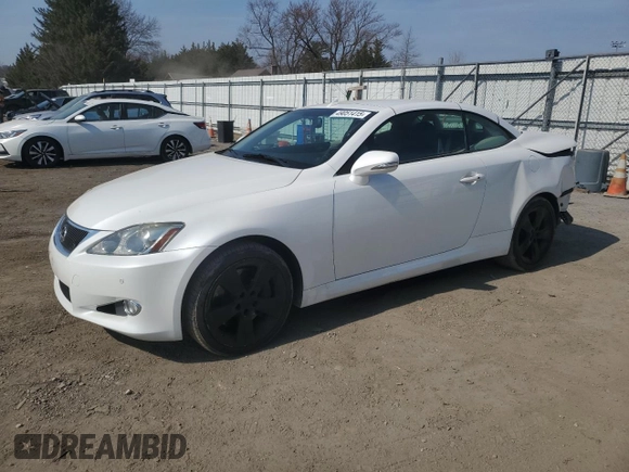 2010 Lexus IS with VIN JTHFE2C21A2503304, listed as a Copart auction lot 49051415 with 57,894 mi miles and Salvage Title. Bid and sale history available at carsss.com. Image 1.