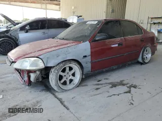 1998 Honda Civic LX with VIN 1HGEJ6676WL018876, listed as a Copart auction lot 55343785 with 167,876 mi miles and Salvage Title. Bid and sale history available at DreamBid. Image 1.
