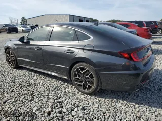 2021 Hyundai Sonata N Line with VIN 5NPEK4JC8MH106592, listed as a Copart auction lot 42183565 with 52,698 mi miles and Salvage Title. Bid and sale history available at carsss.com. Image 2.