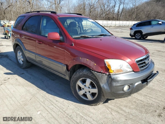 2008 Kia Sorento EX with VIN KNDJC736185845717, listed as a Copart auction lot 45554895 with 127,418 mi miles and Salvage Title. Bid and sale history available at carsss.com. Image 4.