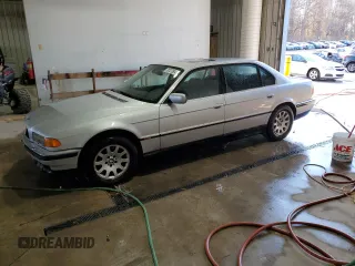 2000 BMW 7 Series 740iL with VIN WBAGH8341YDP13706, listed as a Copart auction lot 78727604 with 215,793 mi miles and Salvage Title. Bid and sale history available at carsss.com. Image 1.
