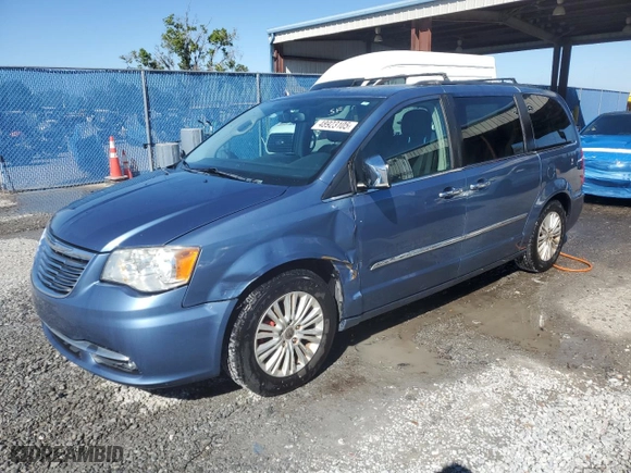 2011 Chrysler Town & Country Touring-L with VIN 2A4RR8DG1BR779981, listed as a Copart auction lot 48923105 with 104,236 mi miles and Salvage Title. Bid and sale history available at carsss.com. Image 1.