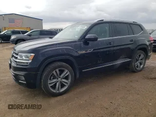2019 Volkswagen Atlas SEL R-Line z VIN 1V2RR2CA7KC622527, wystawiony jako Copart lot #51846585 z przebiegiem 103 472 mil mil oraz Szkoda całkowita • Salvage title. Historia ofert i sprzedaży dostępna na DreamBid. Obrazek 1.