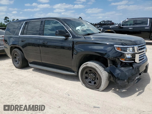 2020 Chevrolet Tahoe Commercial with VIN 1GNLCDEC7LR221777, listed as a Copart auction lot 53051305 with Not provided miles and Salvage title. Bid and sale history available at DreamBid. Image 4.