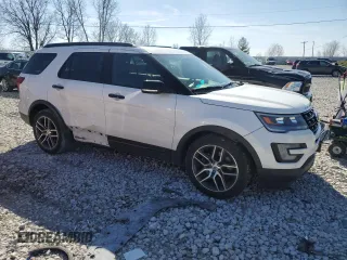 2016 Ford Explorer Sport with VIN 1FM5K8GT3GGC12418, listed as a Copart auction lot 53254395 with 135,186 mi miles and Salvage title. Bid and sale history available at DreamBid. Image 4.