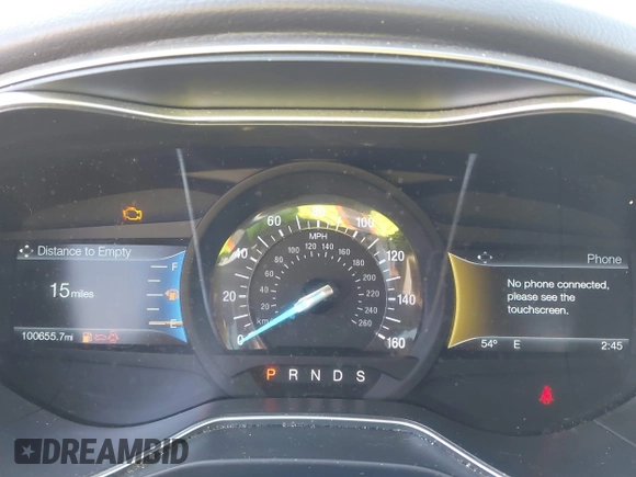 2015 Ford Fusion SE with VIN 1FA6P0HD2F5105136, listed as a IAAI auction lot 41688771 with 100,655 mi miles and . Bid and sale history available at DreamBid. Image 7.