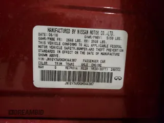 2016 Infiniti Q50 3.0t Premium with VIN JN1EV7ARXGM344387, listed as a Copart auction lot 43979475 with 103,539 mi miles and Salvage Title. Bid and sale history available at carsss.com. Image 14.