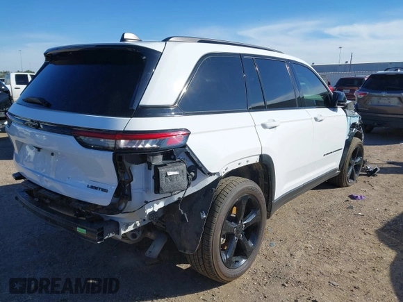 2023 Jeep Grand Cherokee Limited with VIN 1C4RJGBG2PC521012, listed as a IAAI auction lot 41145914 with 51,686 mi miles and . Bid and sale history available at DreamBid. Image 4.