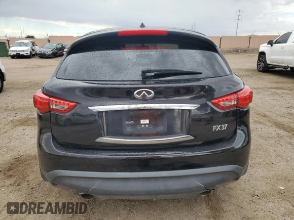 2013 Infiniti FX with VIN JN8CS1MU8DM141623, listed as a Copart auction lot 62533145 with 160,602 mi miles and Salvage title. Bid and sale history available at DreamBid. Image 6.