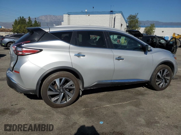 2016 Nissan Murano SV with VIN 5N1AZ2MGXGN140790, listed as a Copart auction lot 80698054 with 81,738 mi miles and Salvage Title. Bid and sale history available at carsss.com. Image 3.