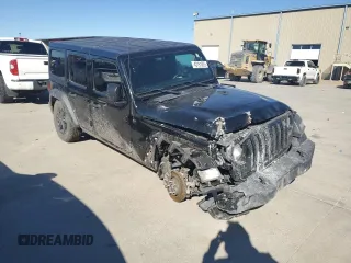 2022 Jeep Wrangler Unlimited Sport with VIN 1C4HJXDG0NW200459, listed as a Copart auction lot 42191825 with 19,019 mi miles and Salvage Title. Bid and sale history available at DreamBid. Image 4.