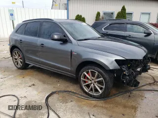 2017 Audi SQ5 Premium Plus with VIN WA1CCAFP6HA036533, listed as a Copart auction lot 59722024 with 91,866 mi miles and Salvage Title. Bid and sale history available at carsss.com. Image 4.