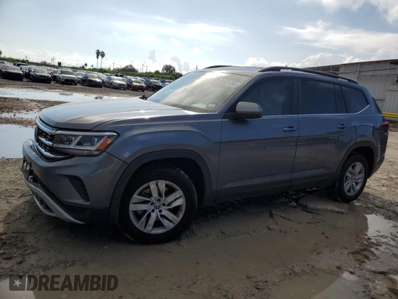2021 Volkswagen Atlas S with VIN 1V2AP2CA9MC503478, listed as a Copart auction lot 73051284 with 51,140 mi miles and Salvage title. Bid and sale history available at DreamBid. Image 1.