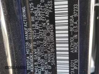 2020 Lexus ES 300h z VIN 58AD21B17LU008458, wystawiony jako Copart lot #46188955 z przebiegiem 44 121 mil mil oraz Szkoda całkowita • Salvage title. Historia ofert i sprzedaży dostępna na DreamBid. Obrazek 13.