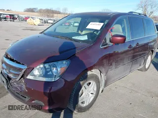 2007 Honda Odyssey EX-L with VIN 5FNRL38697B460066, listed as a IAAI auction lot 41453305 with 169,008 mi miles. Bid and sale history available at carsss.com. Image 17.