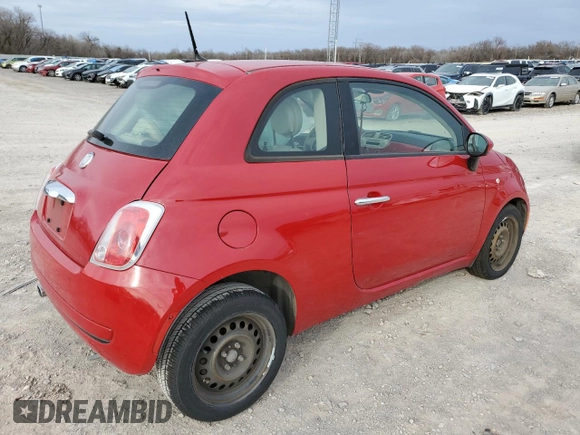 2014 FIAT 500 Pop with VIN 3C3CFFAR1ET252852, listed as a Copart auction lot 48021325 with 110,402 mi miles and Salvage Title. Bid and sale history available at carsss.com. Image 3.